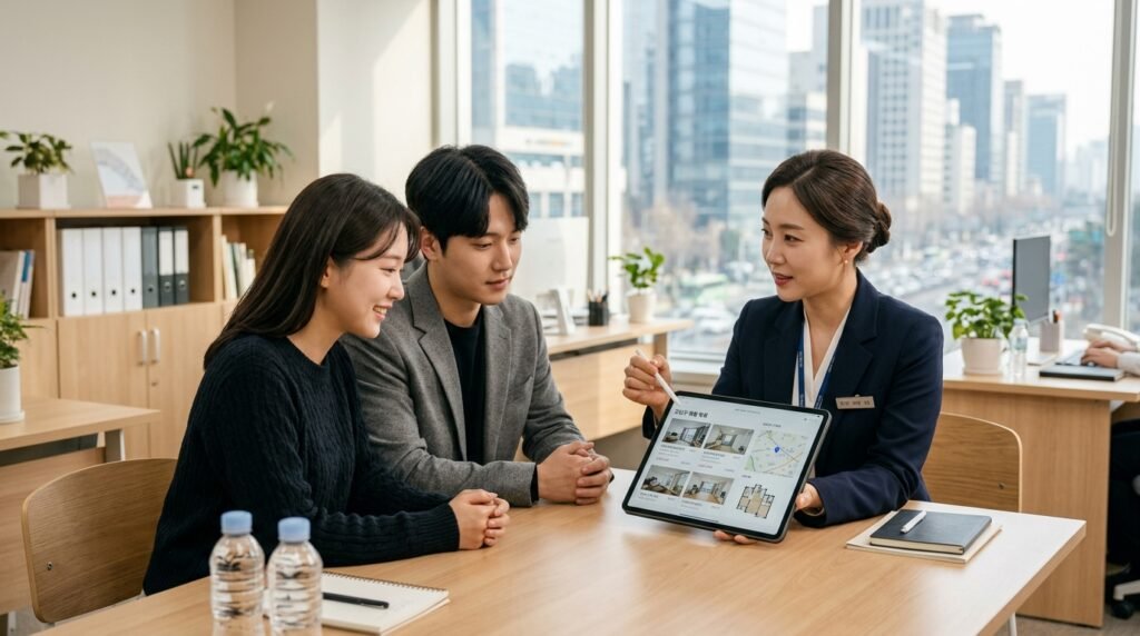 1세대1주택 양도소득세 - 매도 전 비과세 요건을 상담받는 모습